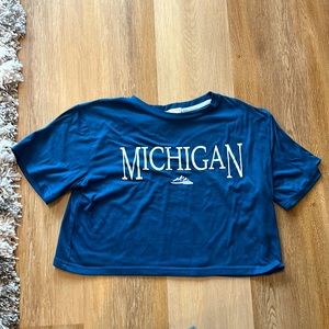 “Michigan” Cropped T-Shirt